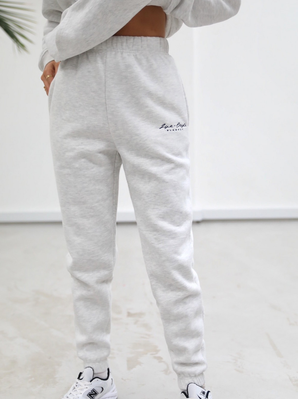 Blakely Life & Style Loose Fitting Sweatpants Beyaz | LJN923814