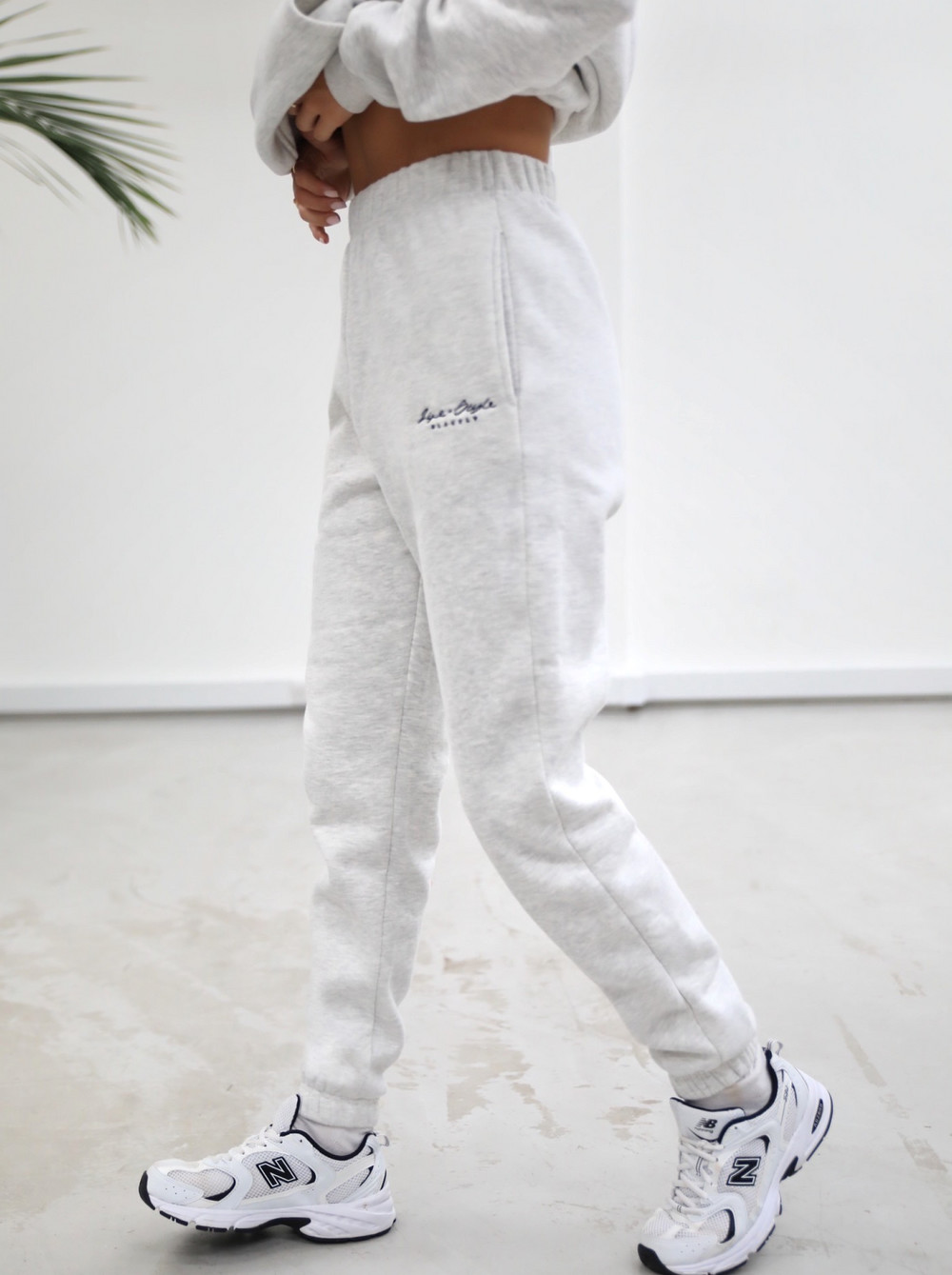 Blakely Life & Style Loose Fitting Sweatpants Beyaz | LJN923814