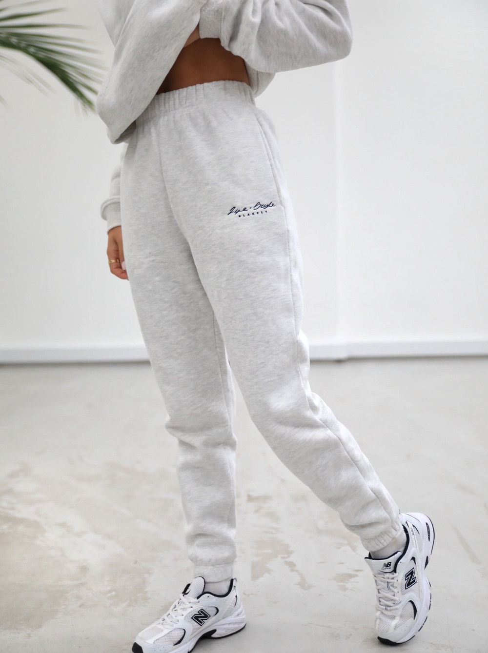 Blakely Life & Style Loose Fitting Sweatpants Beyaz | LJN923814