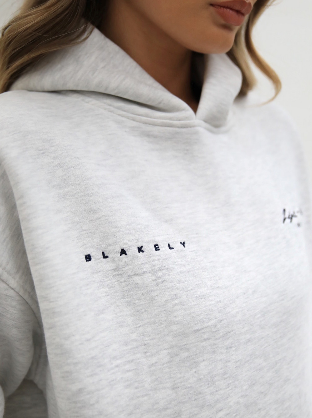 Blakely Life & Style Oversized Hoodie Beyaz | ZOI658231