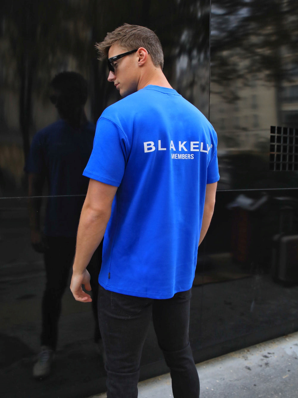 Blakely Members Relaxed T-Shirt Mavi | NRH762139