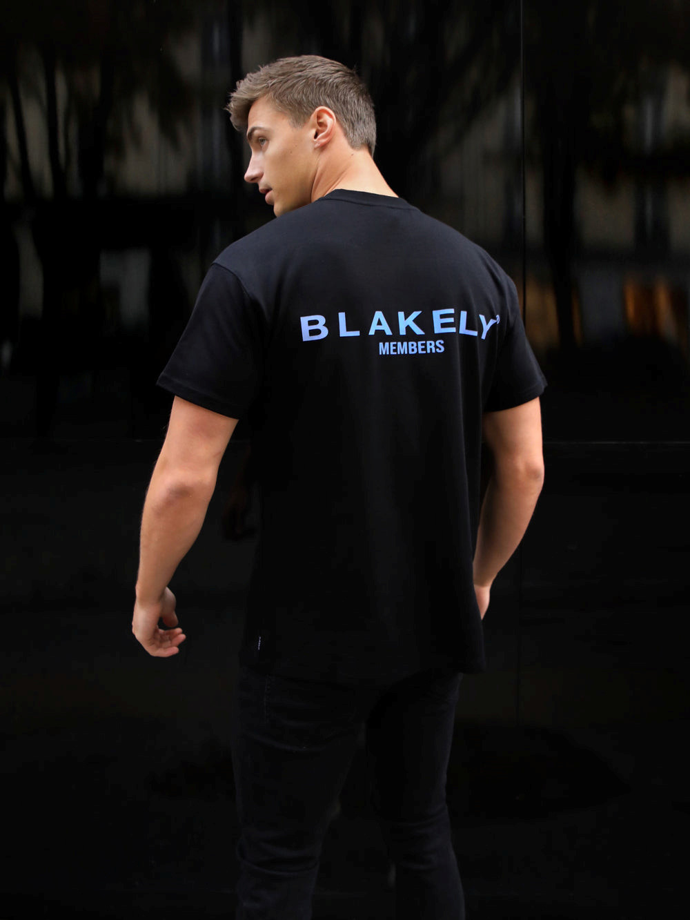 Blakely Members Relaxed T-Shirt Siyah Mavi | WAL092631