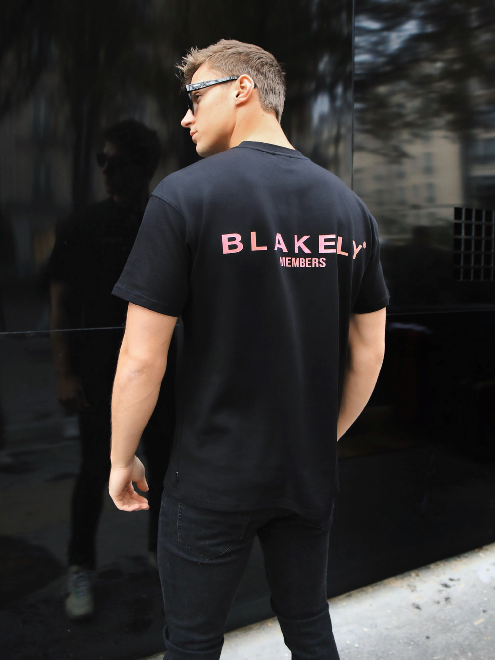 Blakely Members Relaxed T-Shirt Siyah Pembe | LYX564831