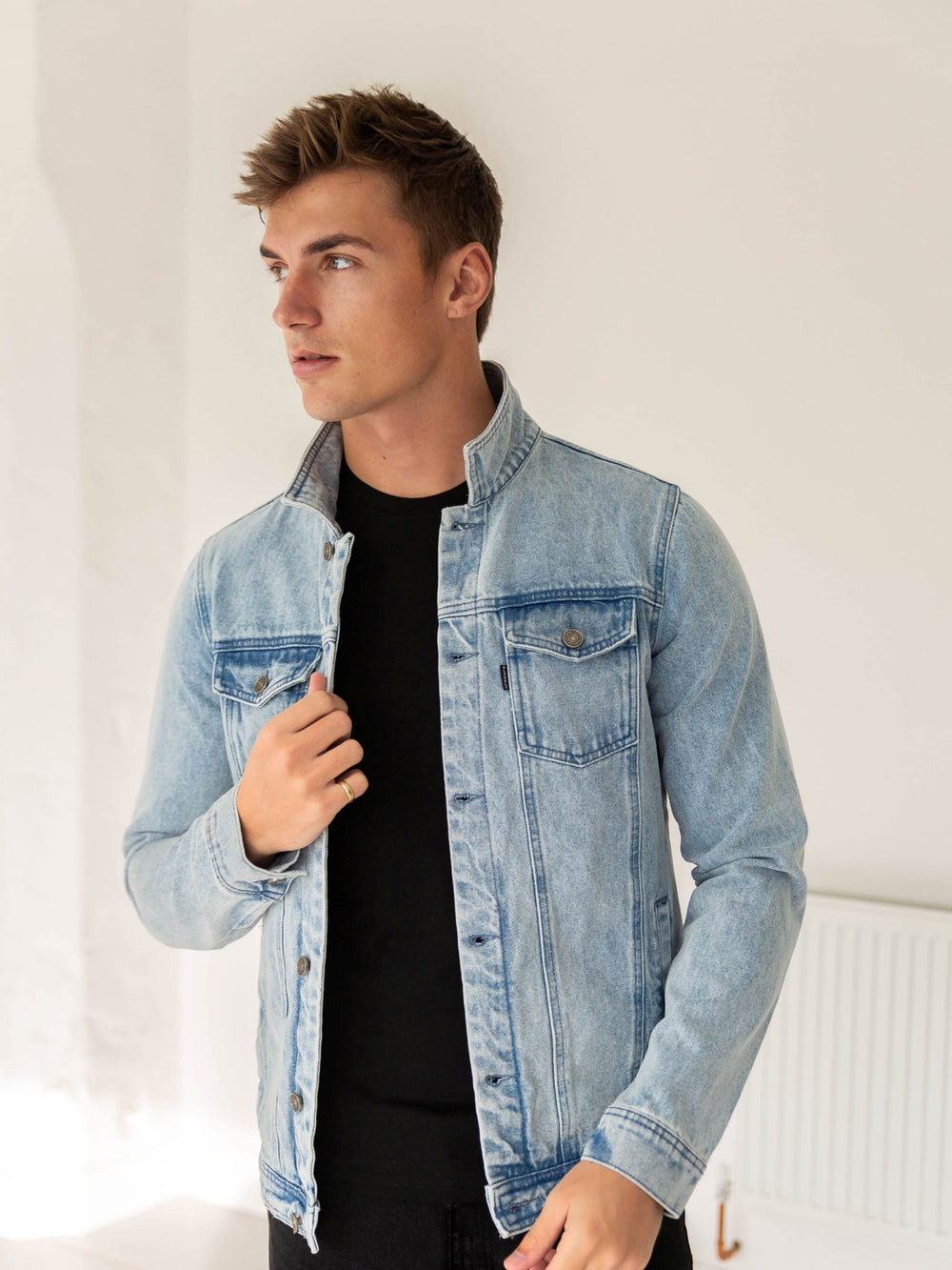 Blakely Mens Brooklyn Denim Jacket Mavi | ZLG613487