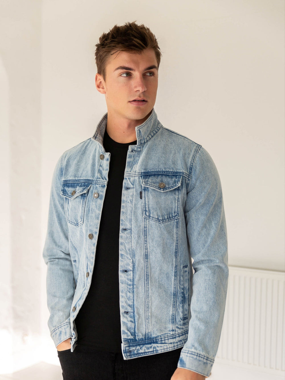 Blakely Mens Brooklyn Denim Jacket Mavi | ZLG613487