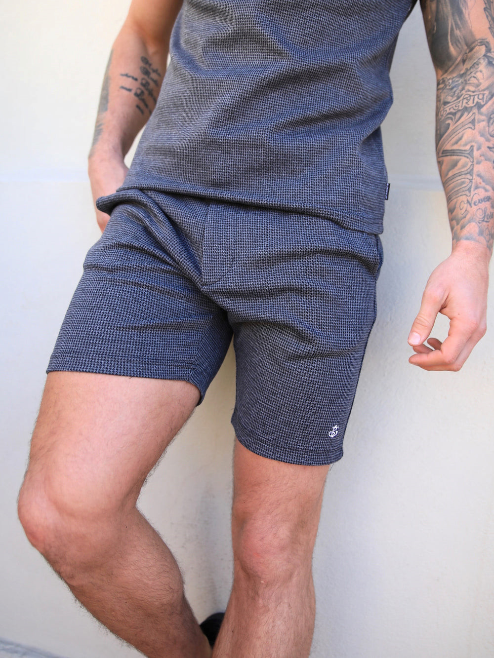 Blakely Midar Check Shorts Koyu Gri | KEO396817