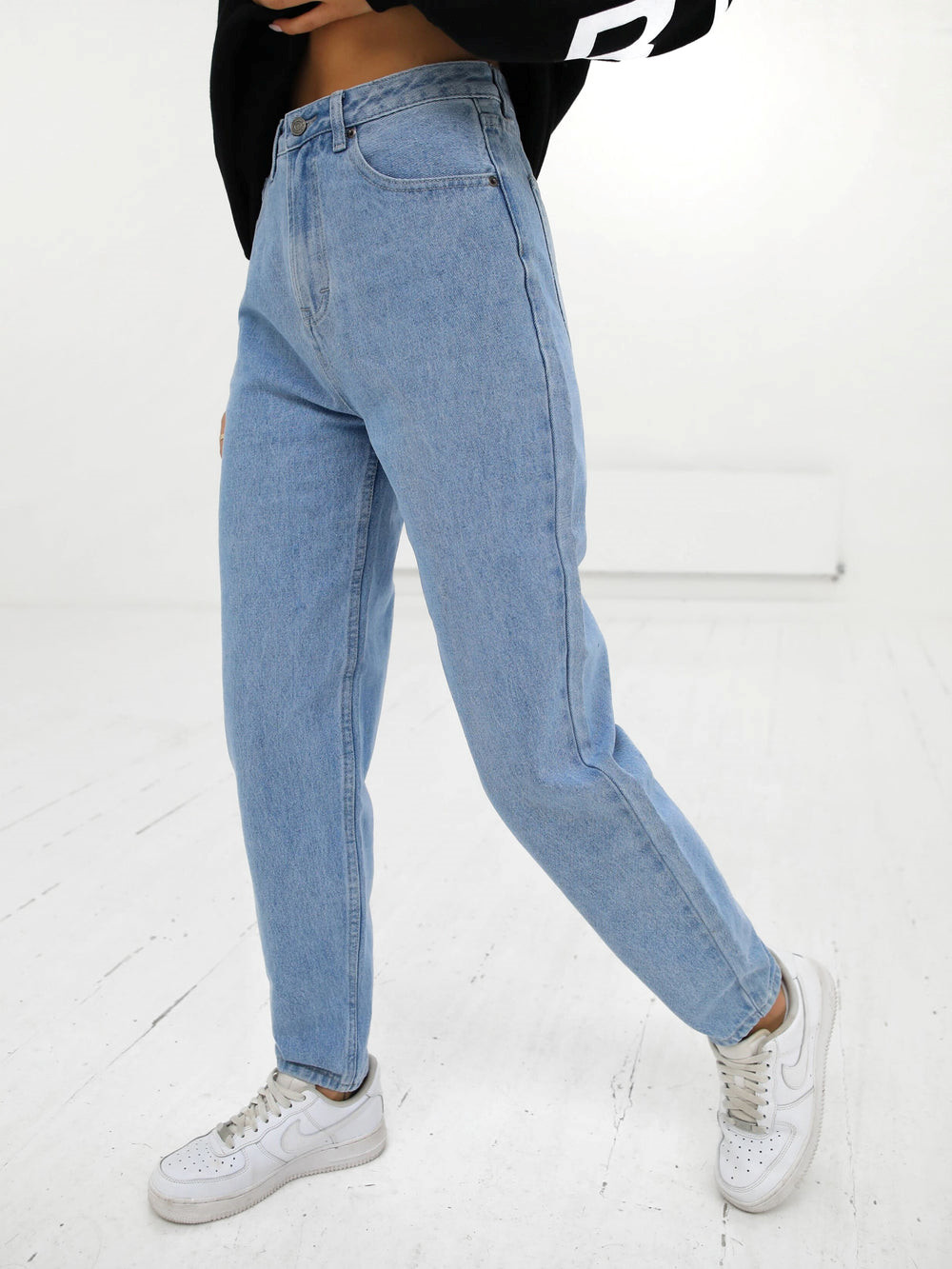 Blakely Mom Jeans Mavi | XHW970315