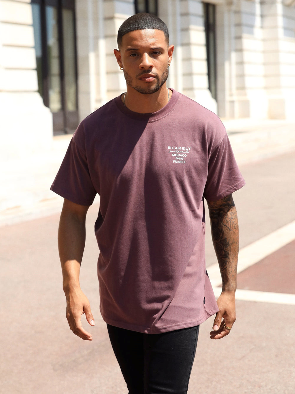 Blakely Monaco Relaxed T-Shirt Bordo | CFY820957