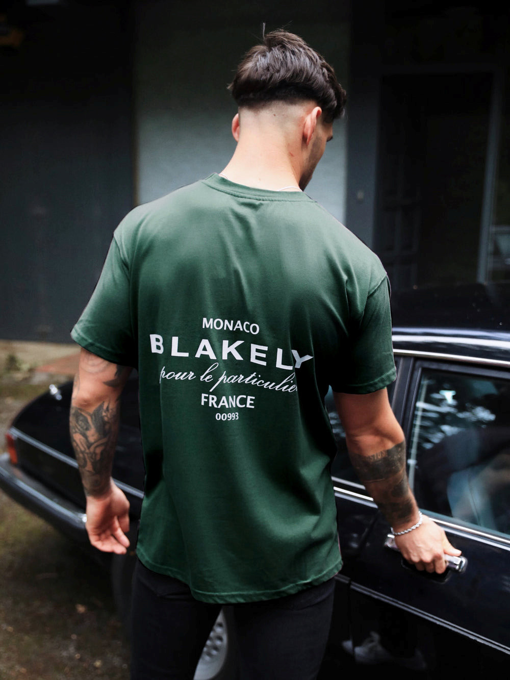 Blakely Monaco Relaxed T-Shirt Koyu Yeşil | DAM692715