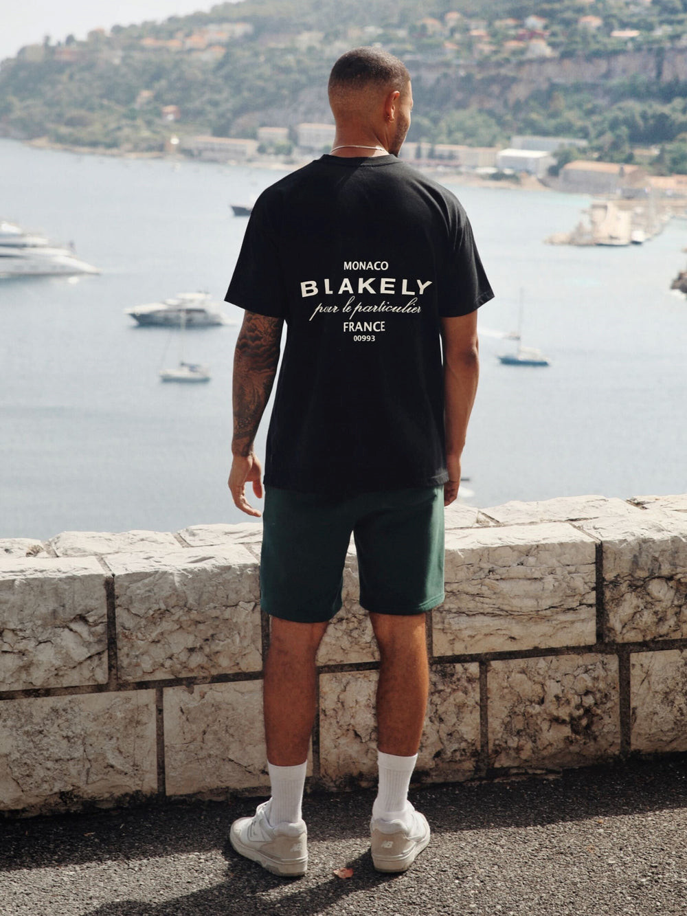 Blakely Monaco Relaxed T-Shirt Siyah | YZM053749