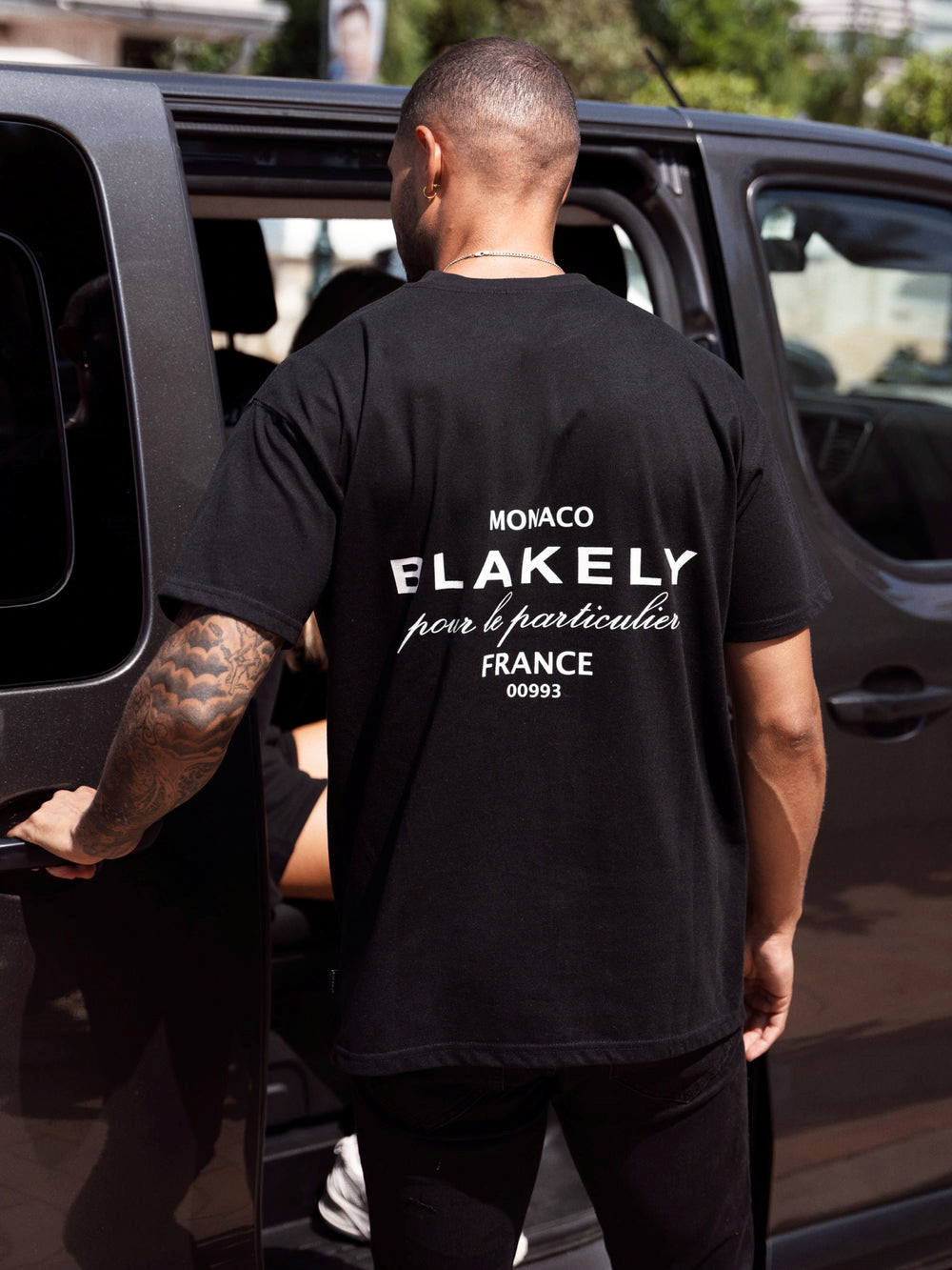 Blakely Monaco Relaxed T-Shirt Siyah | YZM053749