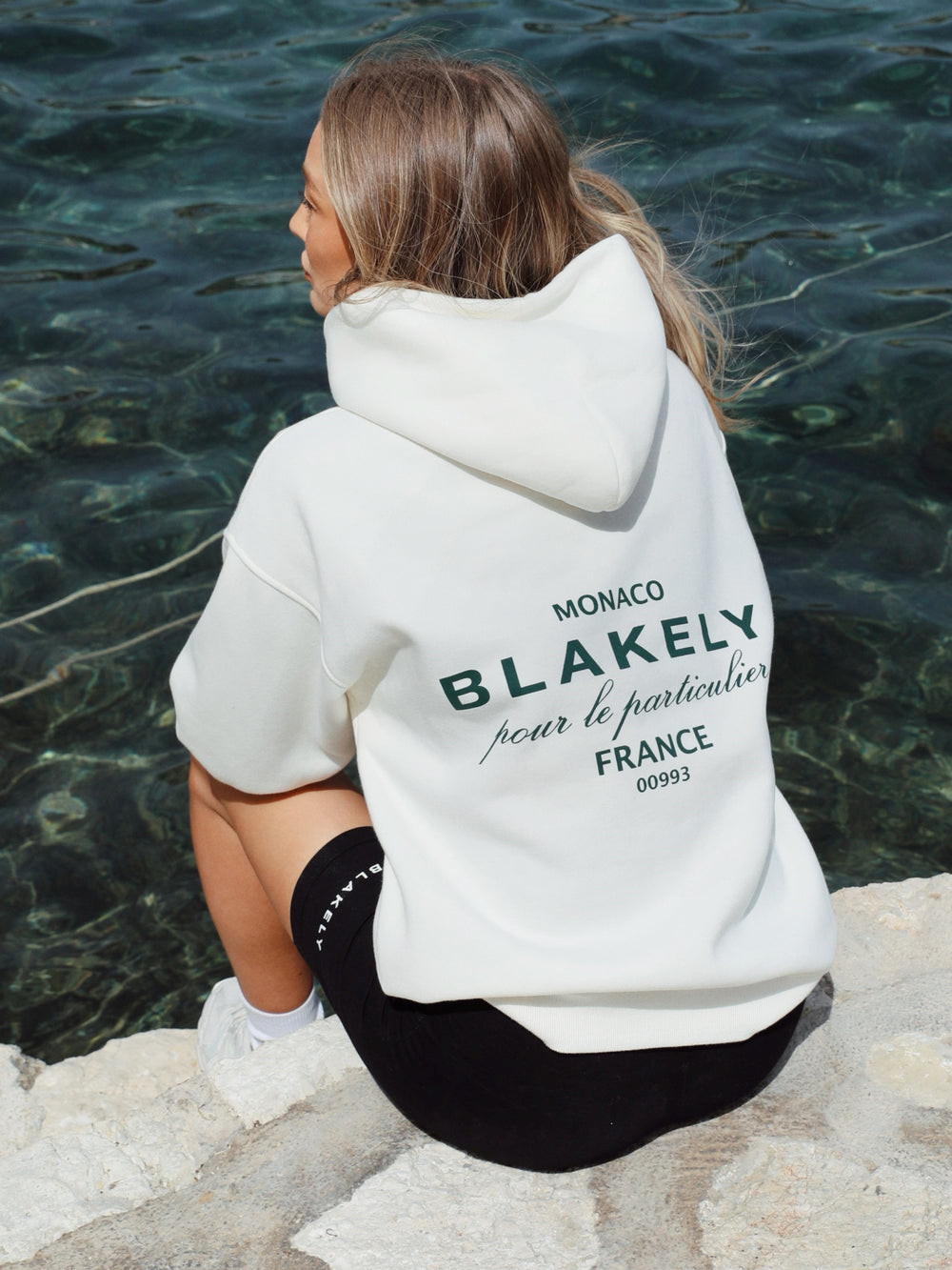 Blakely Monaco Women's Relaxed Hoodie Ivory | UWQ438057