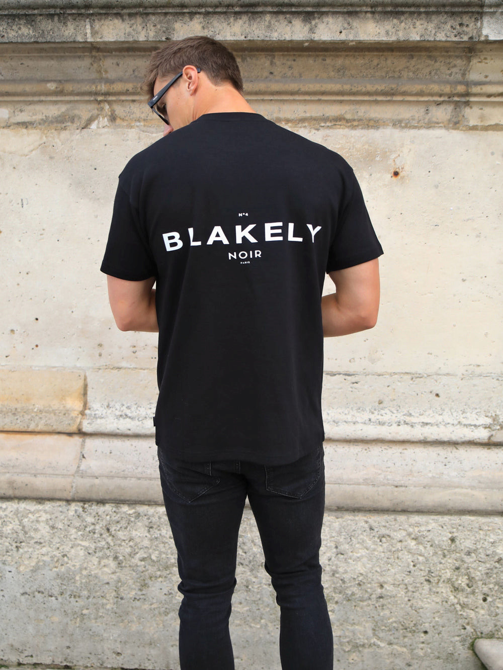 Blakely Noir II Relaxed T-Shirt Siyah | WOB287034