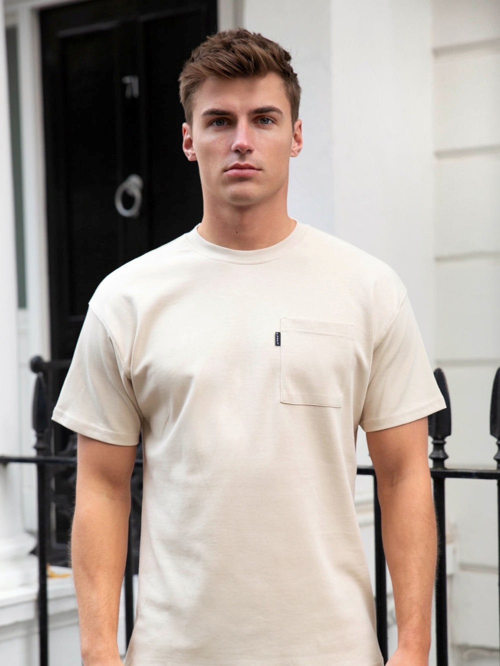 Blakely Relaxed Pocket T-Shirt Bone | PXT795468