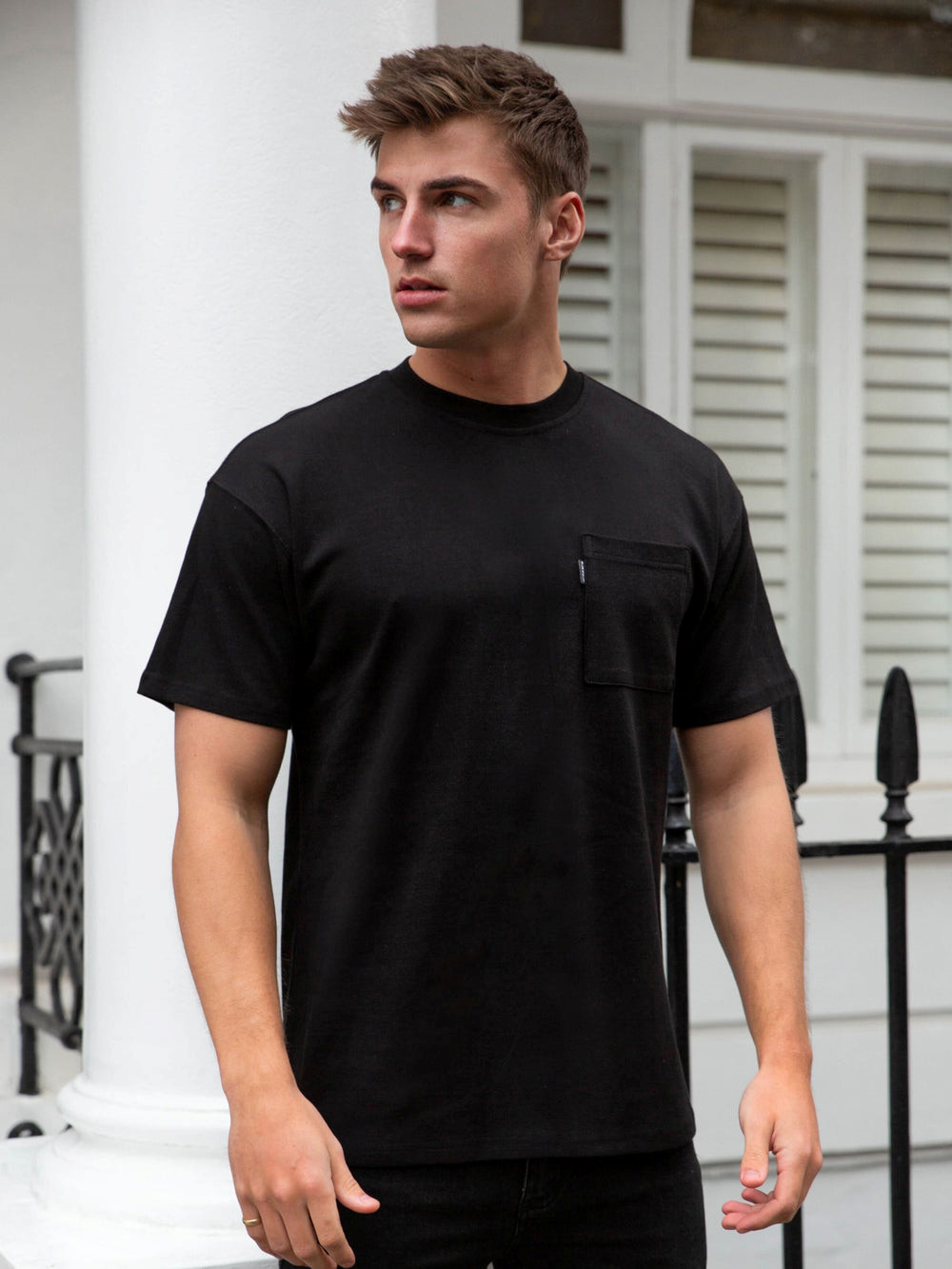 Blakely Relaxed Pocket T-Shirt Siyah | ACO624018