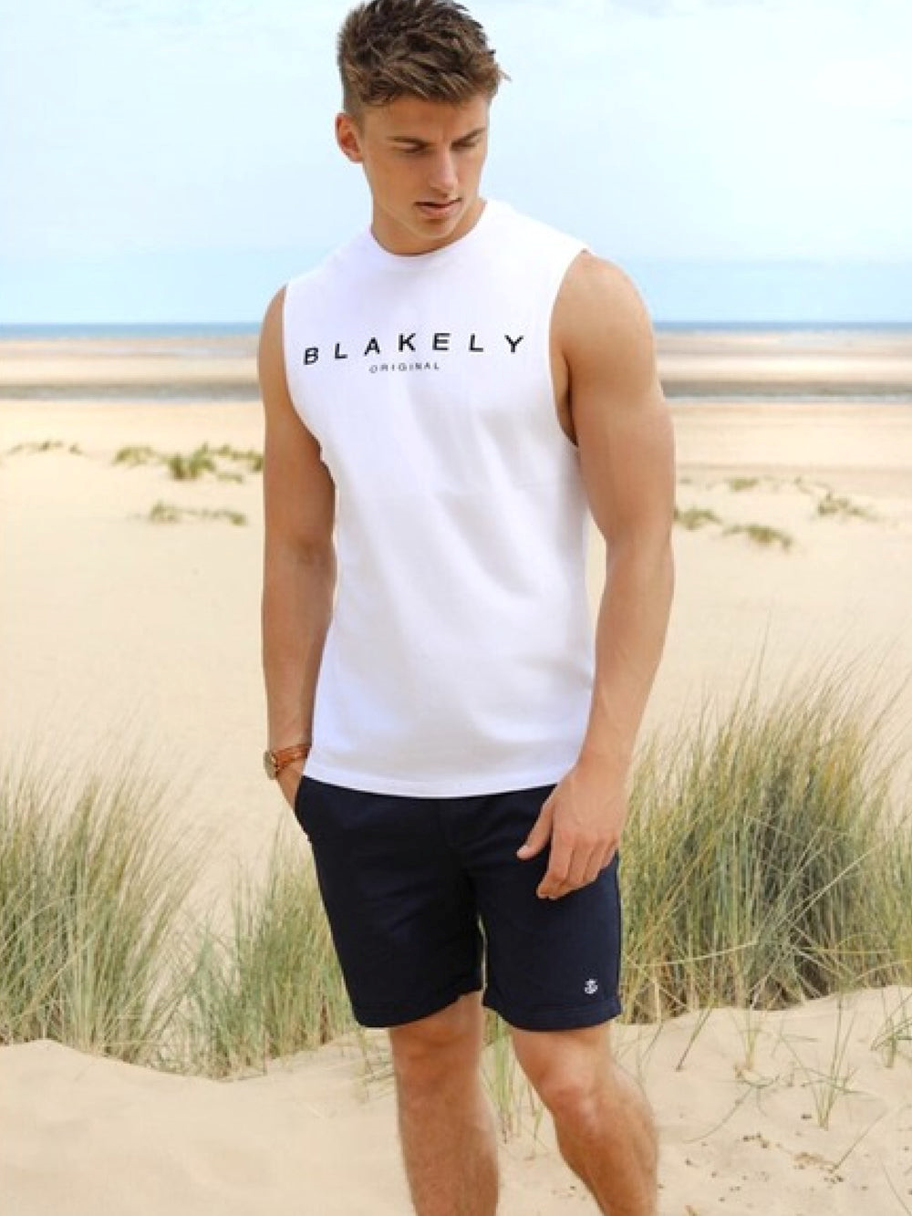 Blakely Sarasota Sleeveless Tee Beyaz | JLF947518