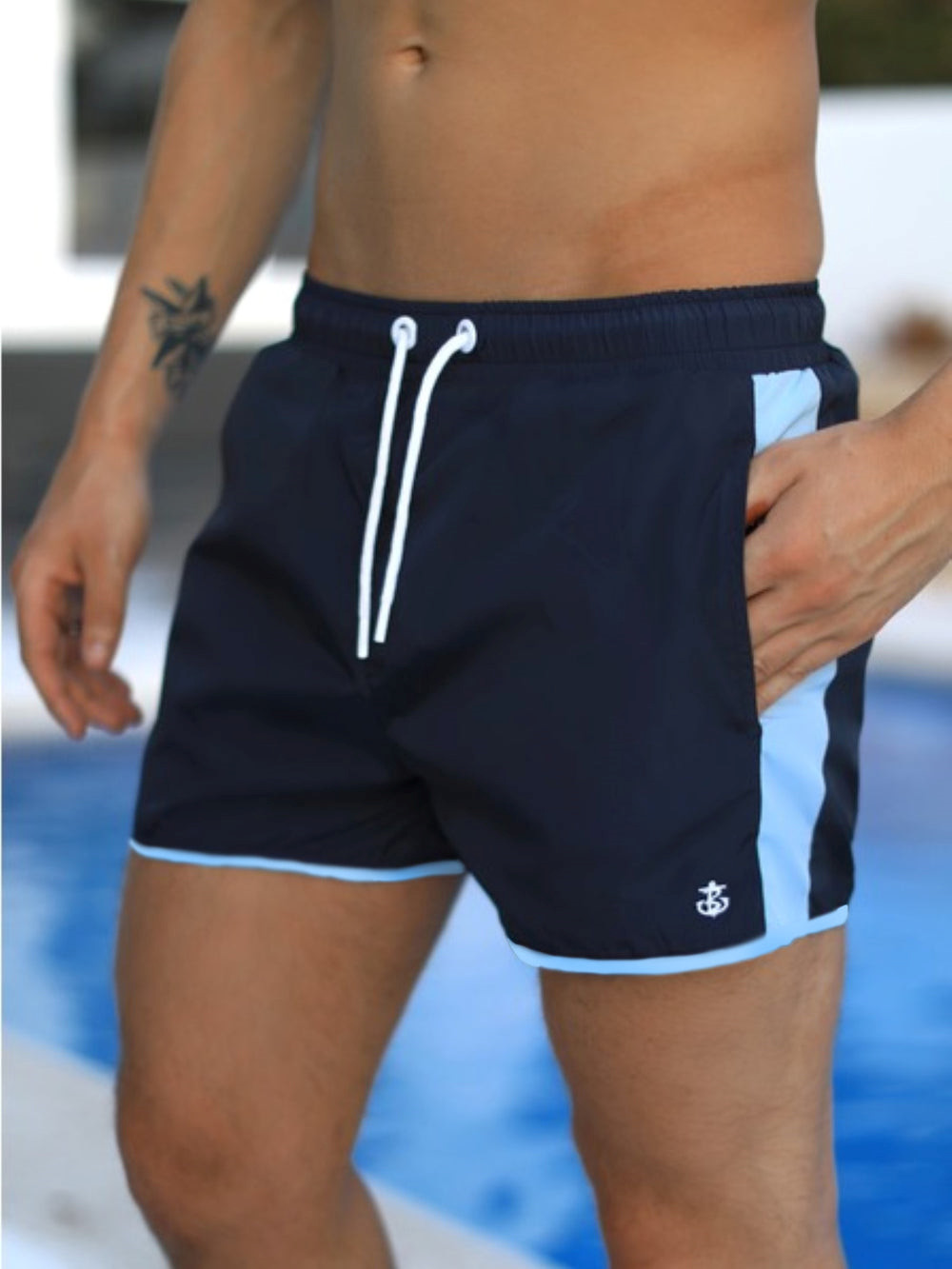 Blakely Senio Swim Shorts Mavi | TAW836079