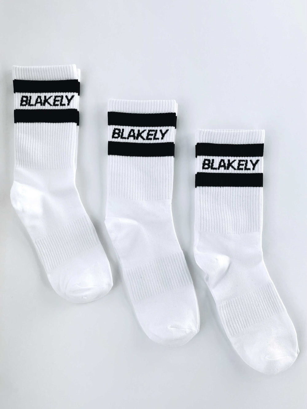 Blakely Signature Socks 3 Pack Beyaz | UNJ843270