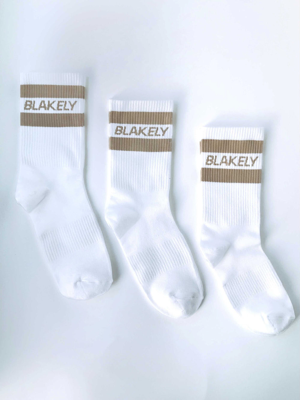 Blakely Signature Socks 3 Pack Tan | ZXE812309