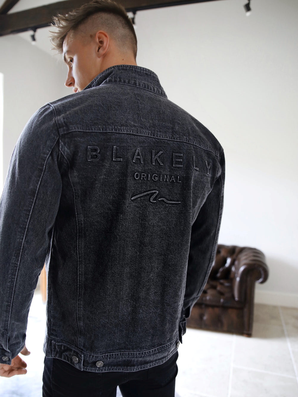 Blakely Soho Denim Jacket Gri | GJS628579