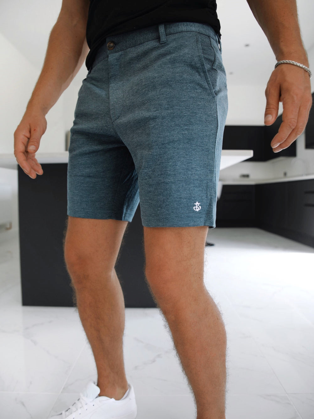 Blakely Sorrento Stretch Fit Shorts Mavi | NSO923710