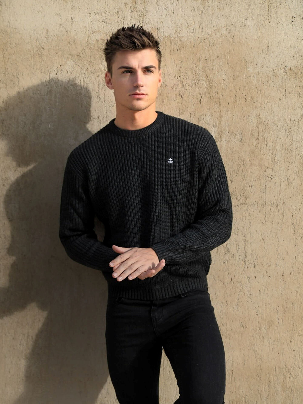 Blakely Stanton Knit Jumper Charcoal | SOB697103