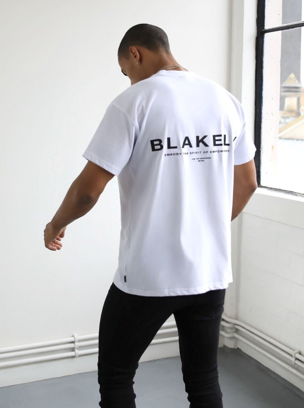 Blakely Statement Relaxed T-Shirt Beyaz | WDZ259610