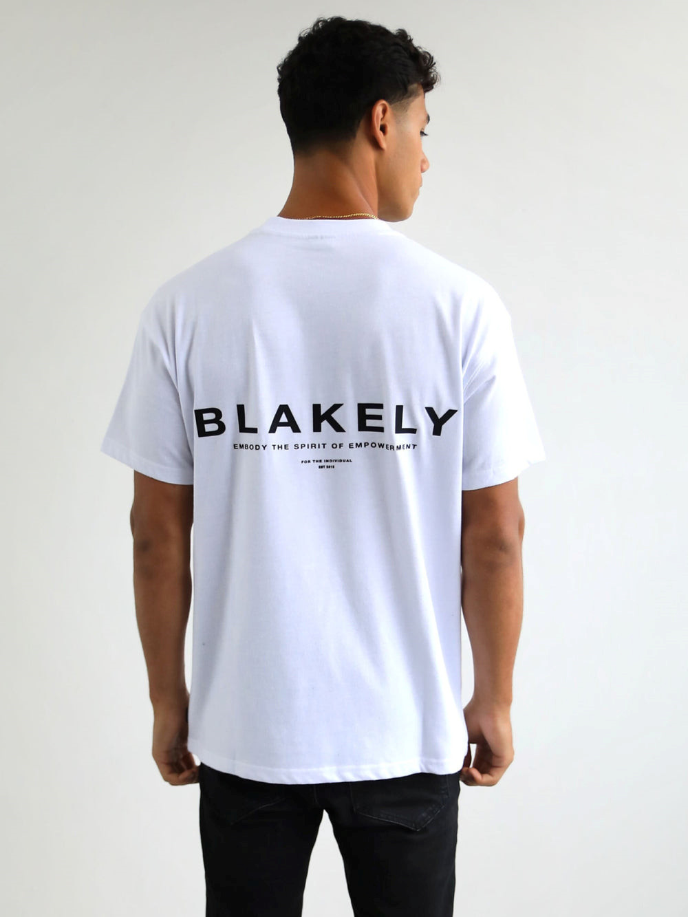 Blakely Statement Relaxed T-Shirt Beyaz | WDZ259610