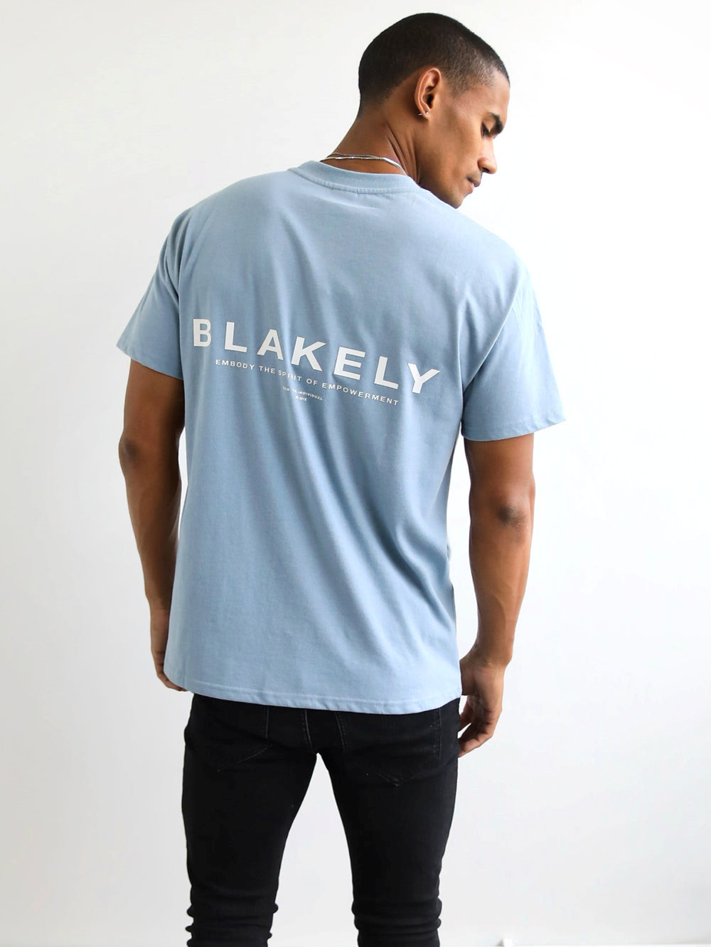 Blakely Statement Relaxed T-Shirt Mavi | PCV275984