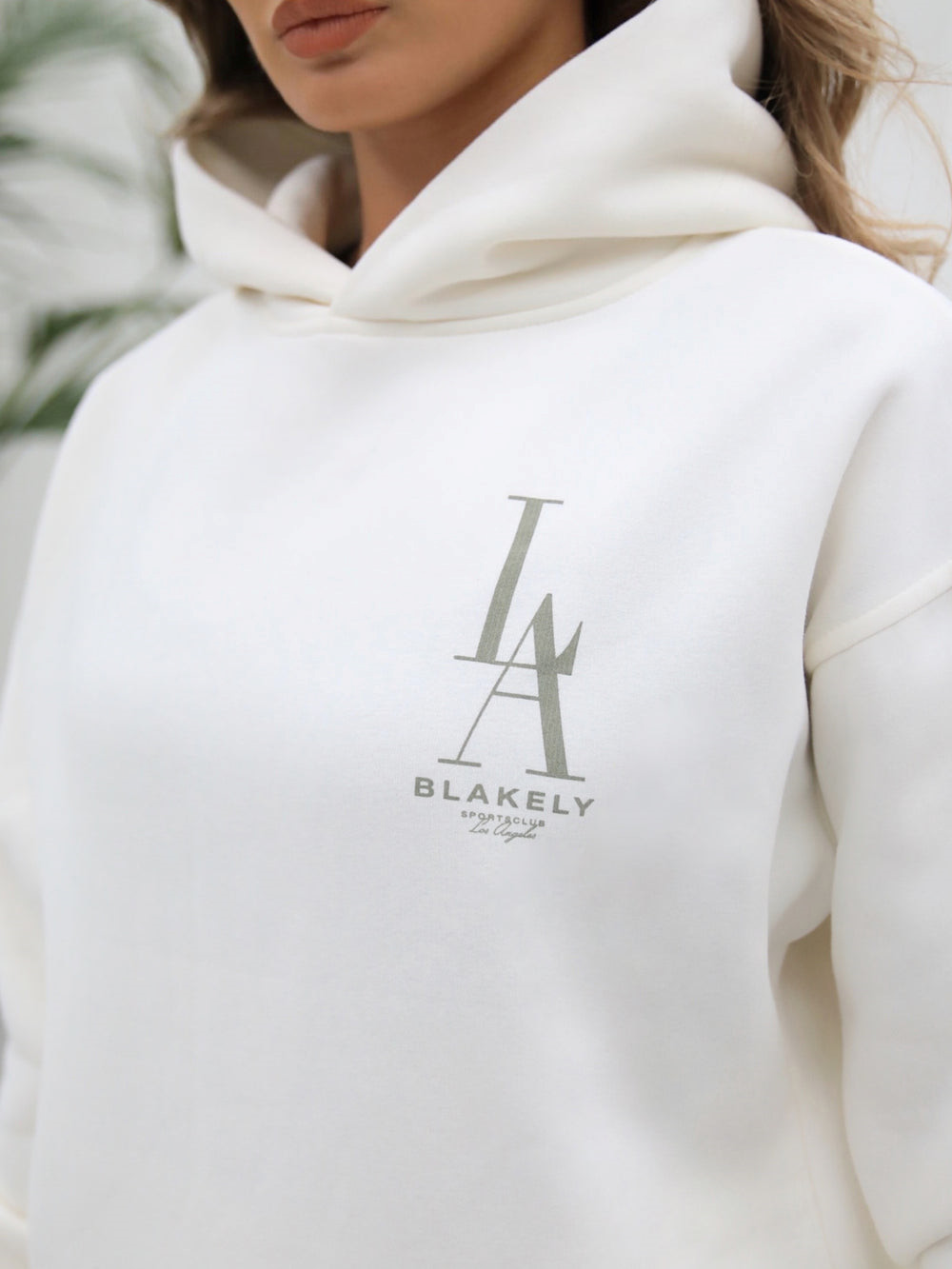 Blakely Studio Relaxed Hoodie Ivory | SLO036147