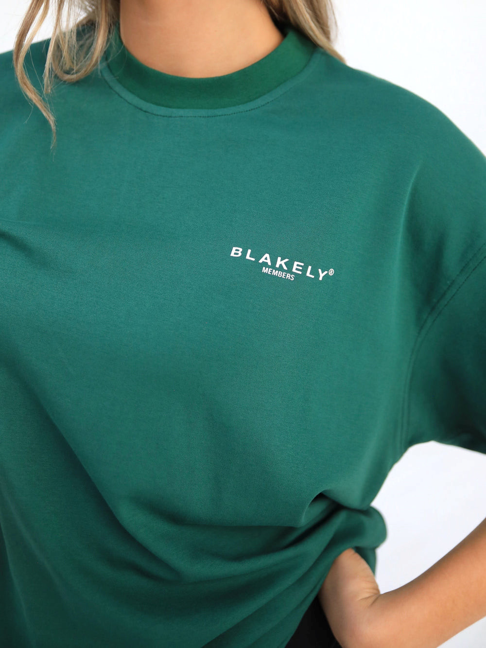 Blakely Womens Members Relaxed T-Shirt Koyu Yeşil | IYT813054