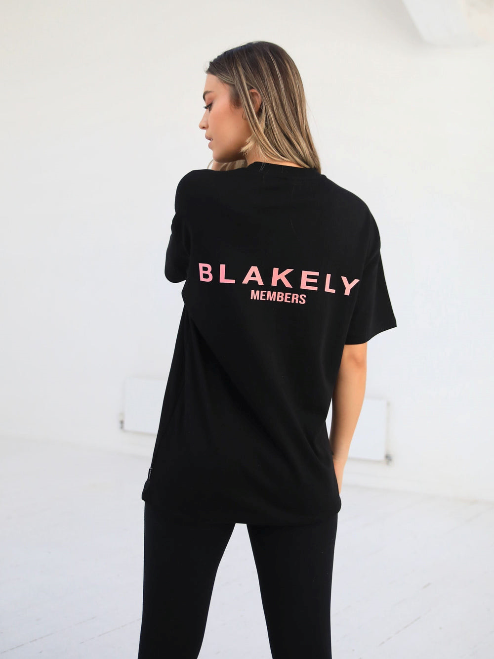 Blakely Womens Members Relaxed T-Shirt Siyah Pembe | DIW620853